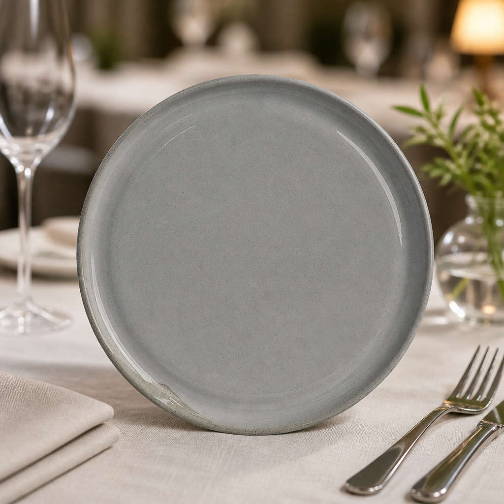 200mm Commercial Plates - 24 Pack Vitrified Stoneware