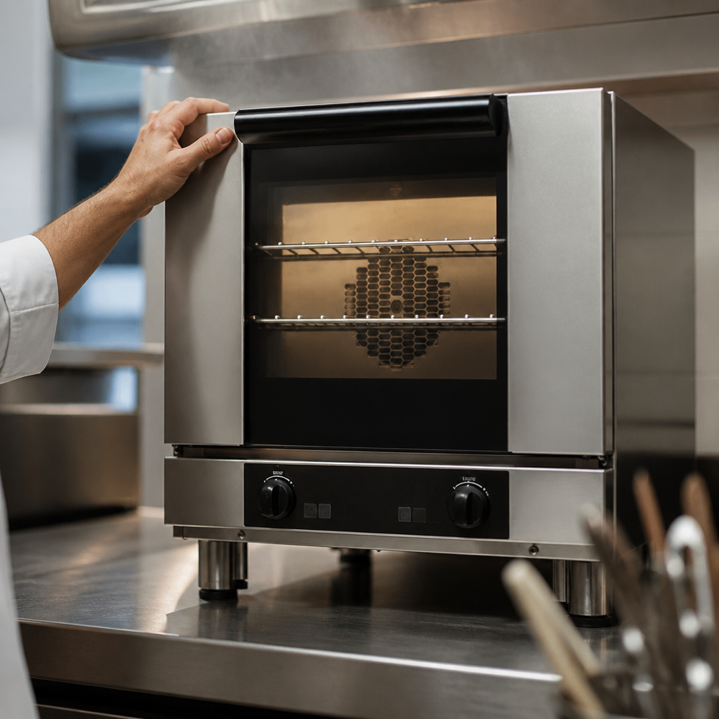 Commercial Drop Down Door Convection Oven 3 x 2/3 GN Capacity