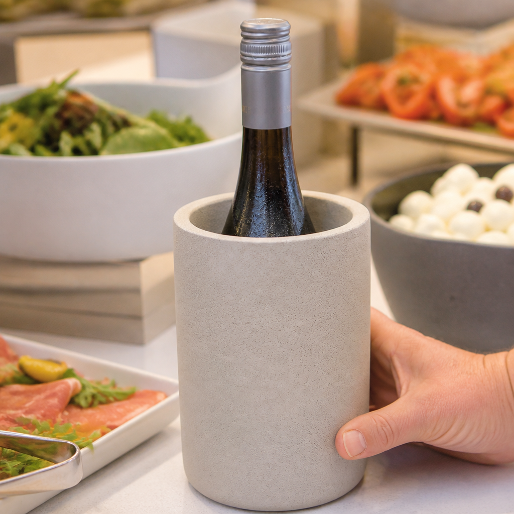 Concrete Bottle Cooler for 0.7 - 1.5L bottles