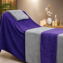 Commercial Massage Couch Cover 350gsm Purple Cotton Towel