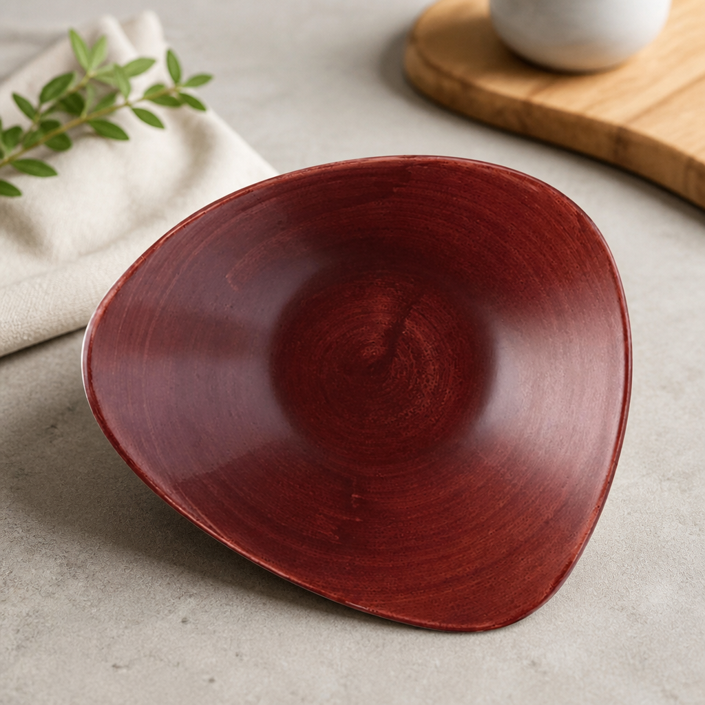 Commercial Bowl Red Rust 235mm 12 Pack