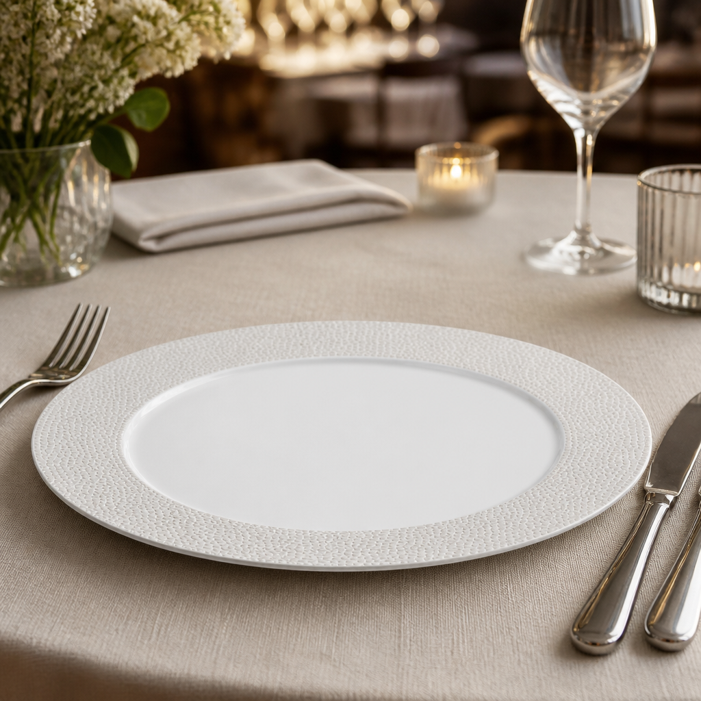 Commercial Pizza Plates 305mm Coastal Sand Design 12 Pack