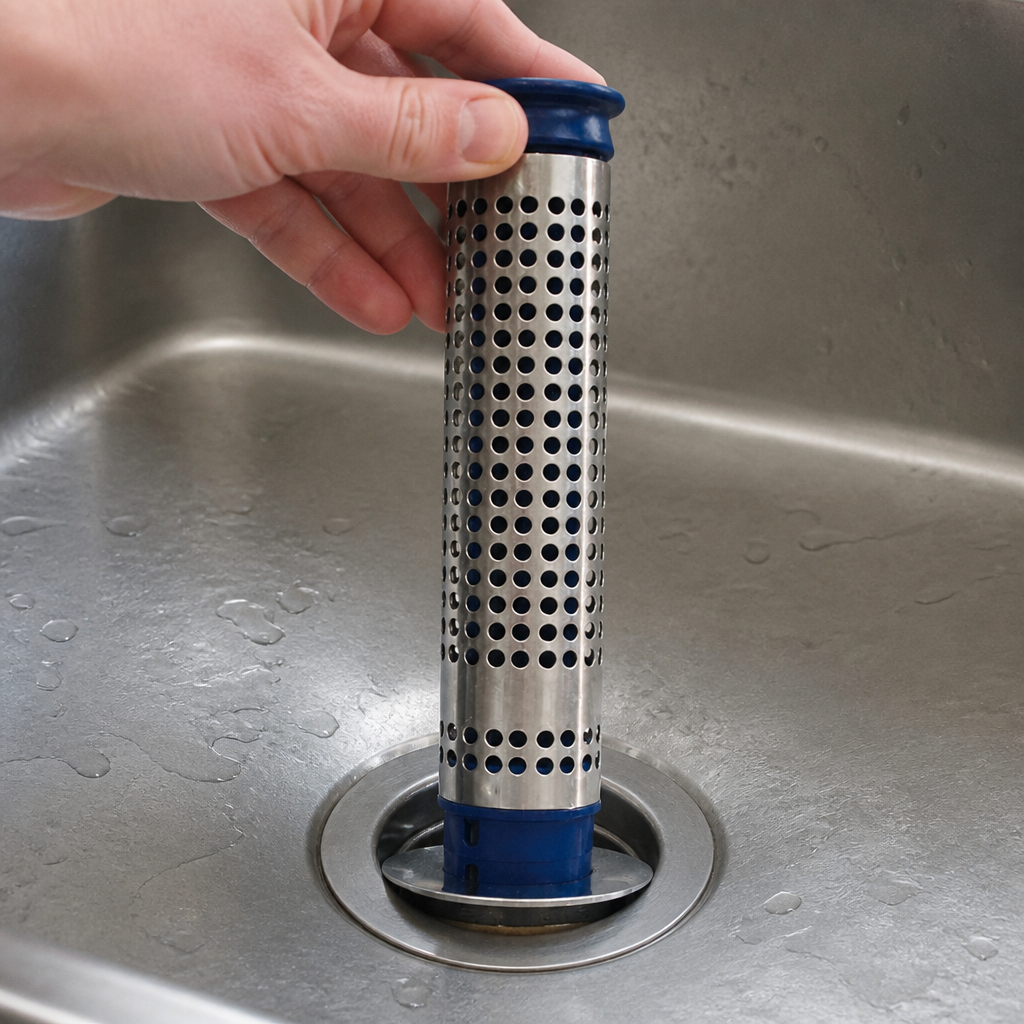 Commercial Stand Pipe Strainer for 250mm Deep Sink 80mm