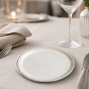 Commercial Stoneware Small Rim Plates 180mm White 6 Pack