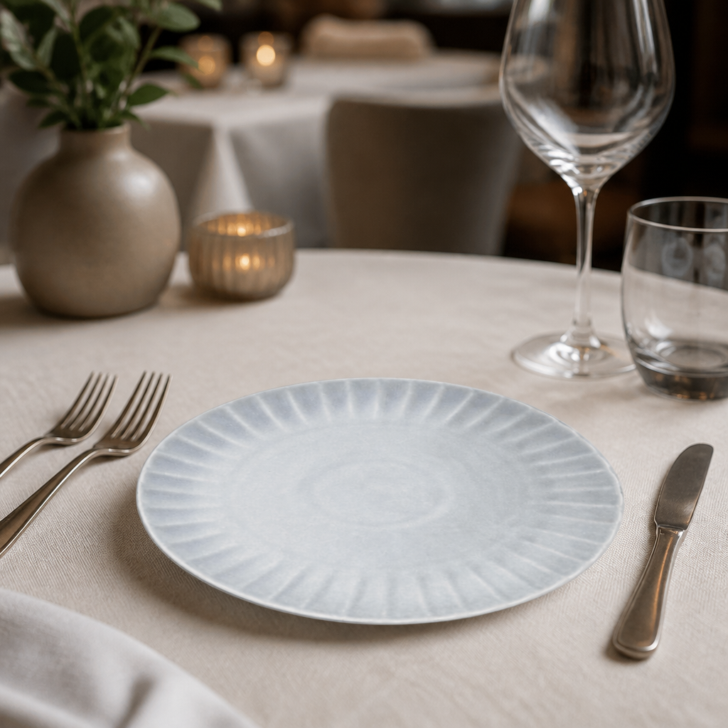 Commercial Porcelain Plates 280mm Grey 6 Pack Vitrified Dinnerware