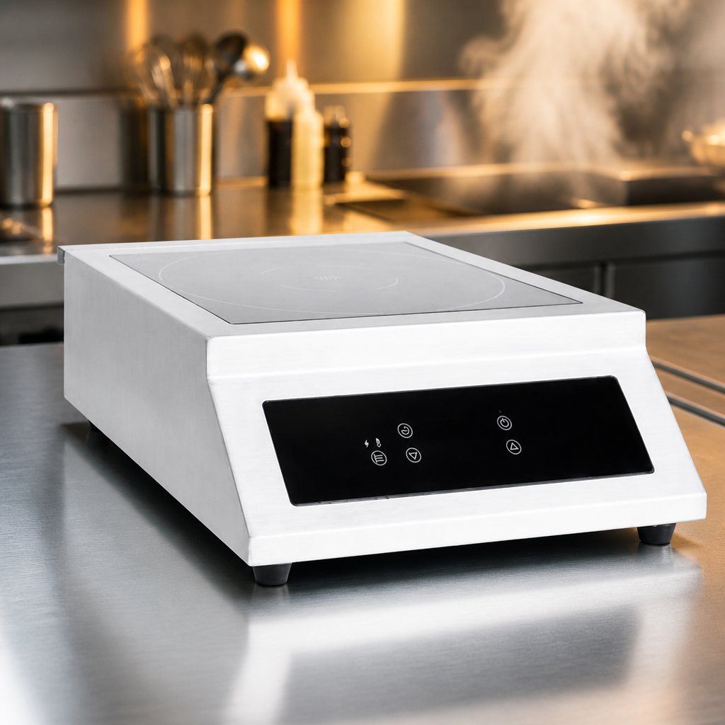 Commercial Heavy Duty Induction Hob 5kW for 320mm pans