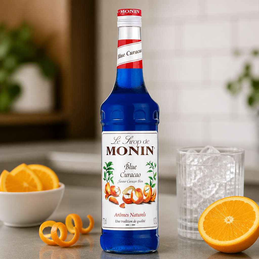 Premium Blue Curacao Syrup 700ml for cocktails and beverages