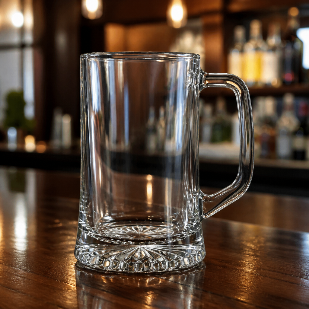Pack of 6 dishwasher safe 620ml commercial beer mugs
