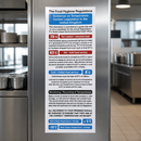 Self-Adhesive Food Act Cook Chill Guidelines Kitchen Sign 200x100mm