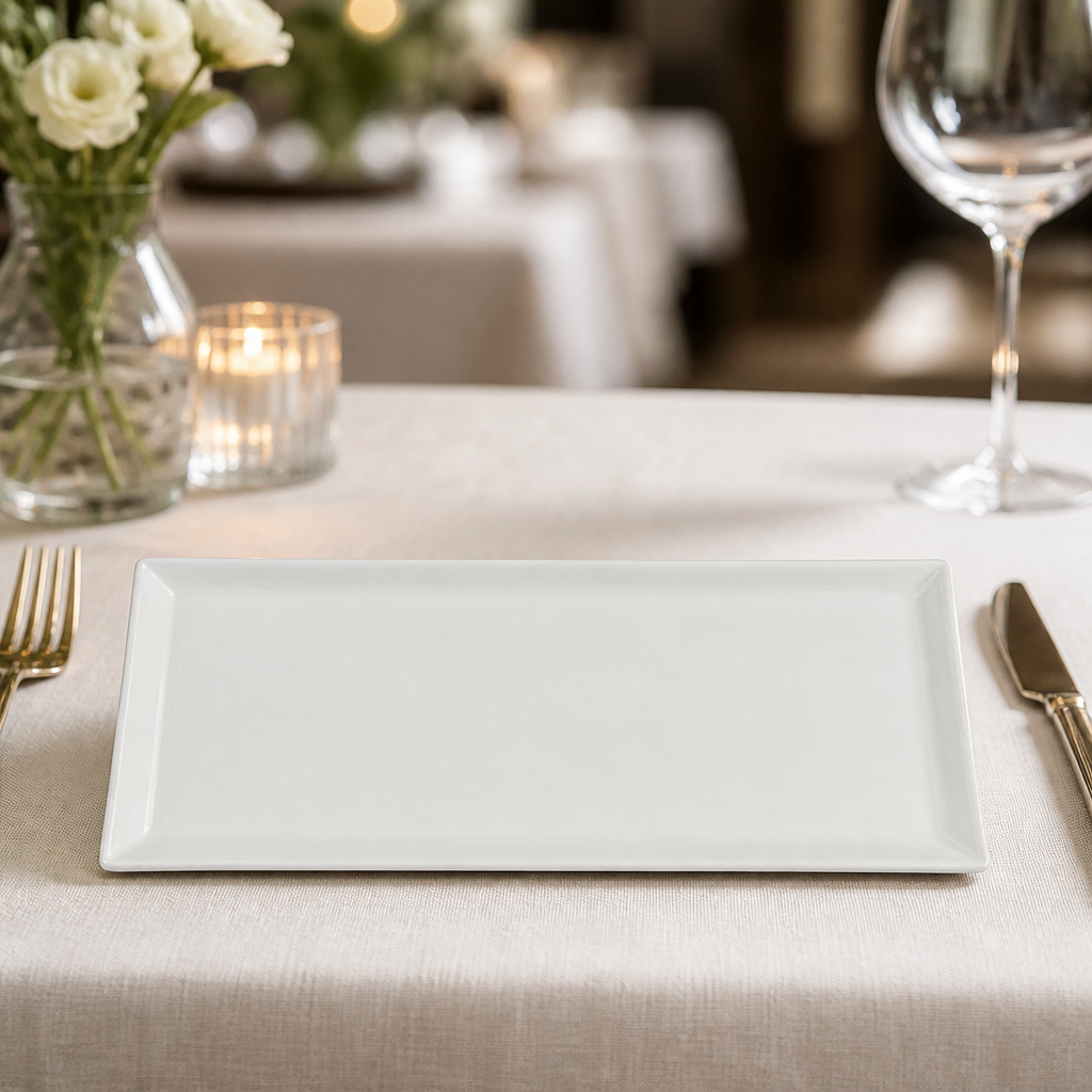 Commercial Rectangular Trays 238x117mm for food presentation