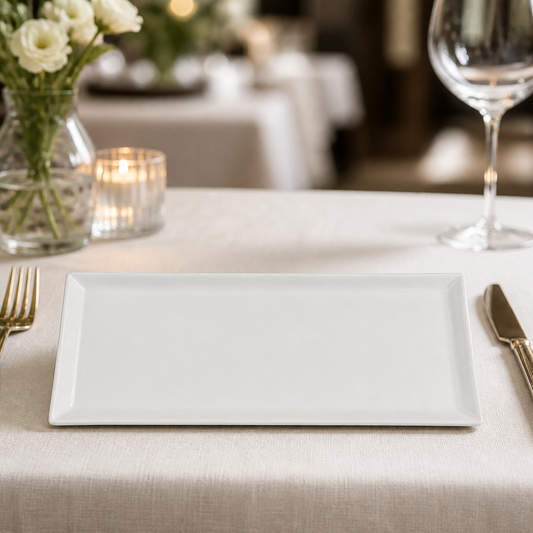 Commercial Rectangular Trays 238x117mm for food presentation