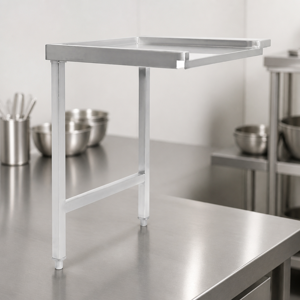 Commercial Pass Through Dishwash Table 600mm Stainless Steel