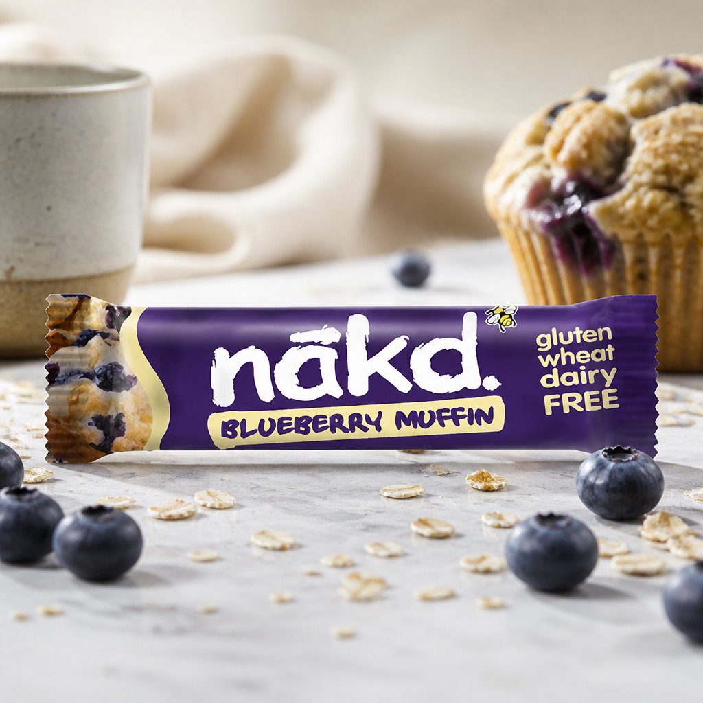 Vegan Snack Bars Blueberry Muffin 35g Pack of 18