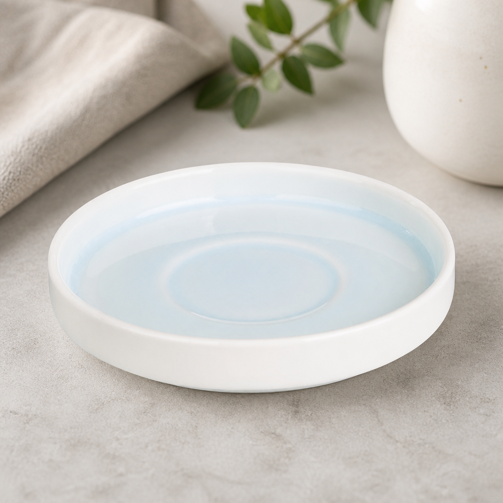 Aqua Fondant Saucers 55mm - Pack of 6