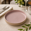 Commercial Rose Deep Plates 240mm - 6 Pack Stoneware Set