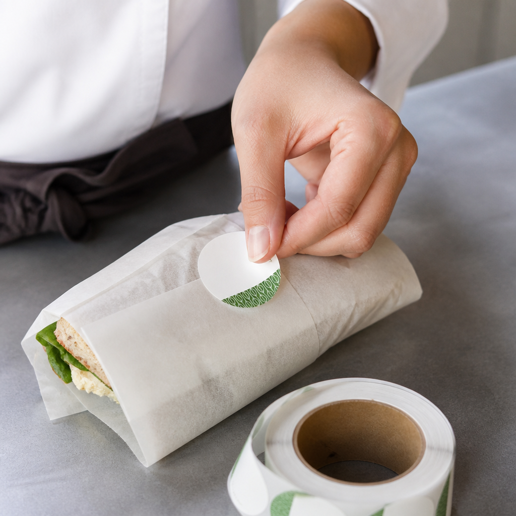 Compostable Food Labels 1000 Pack for commercial catering