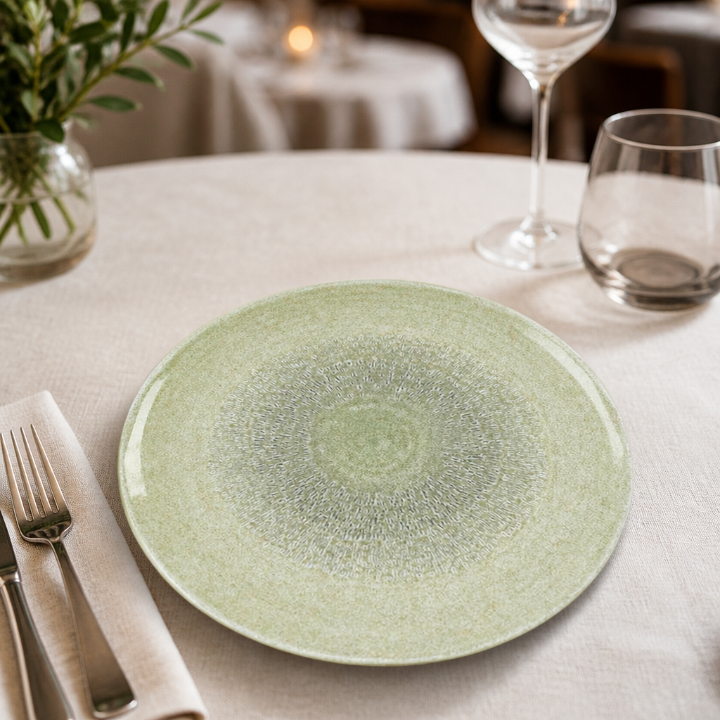 Commercial Coupe Bowls Speckled Green 250mm - 12 Pack