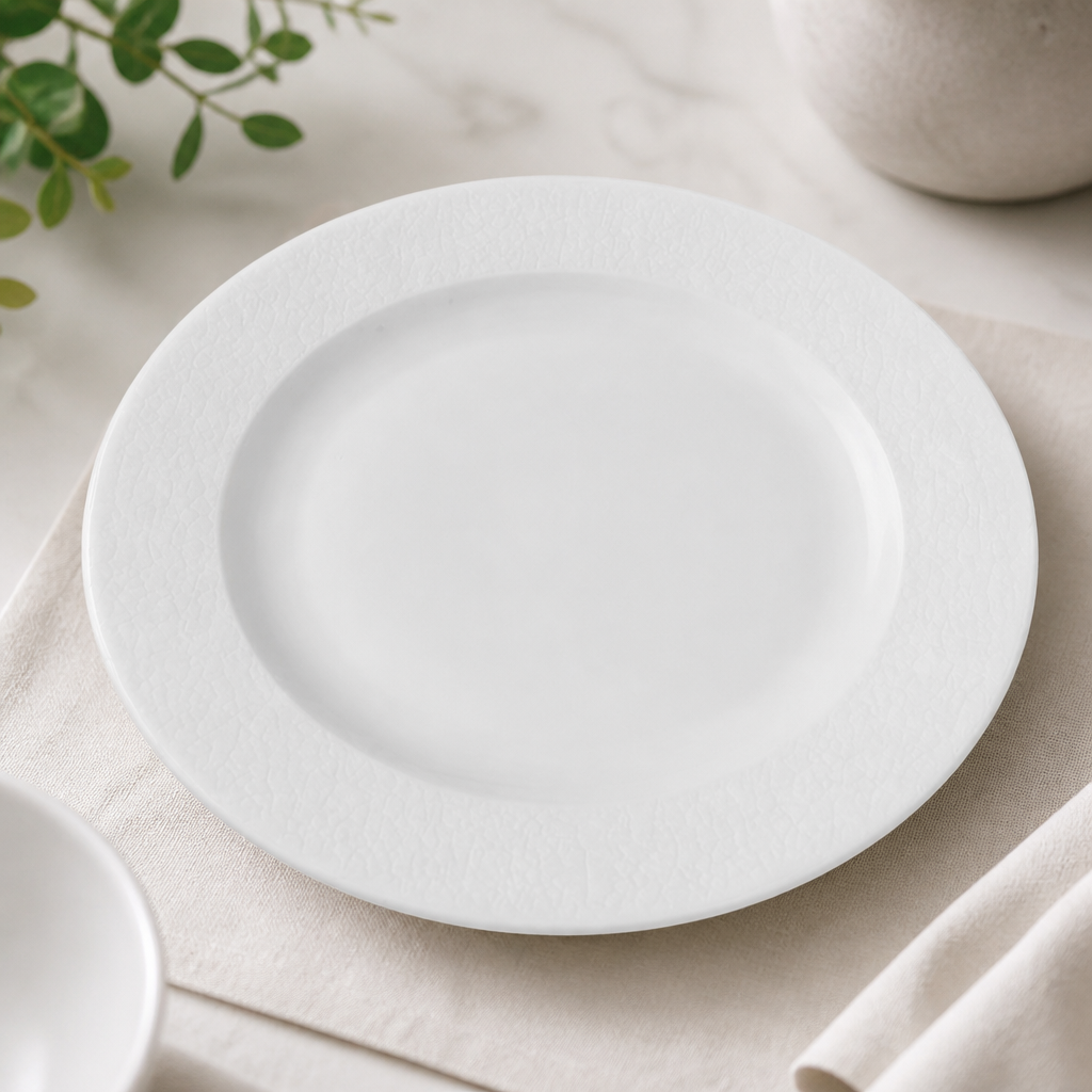 Commercial Footed Plates 261mm Ceramic 12 Pack