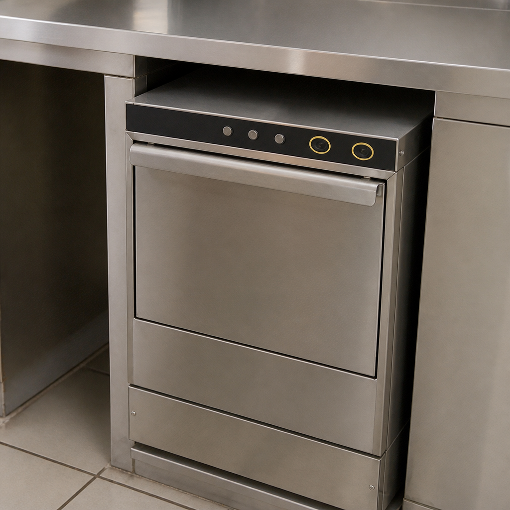 Commercial Countertop Glasswasher with 350x350mm baskets