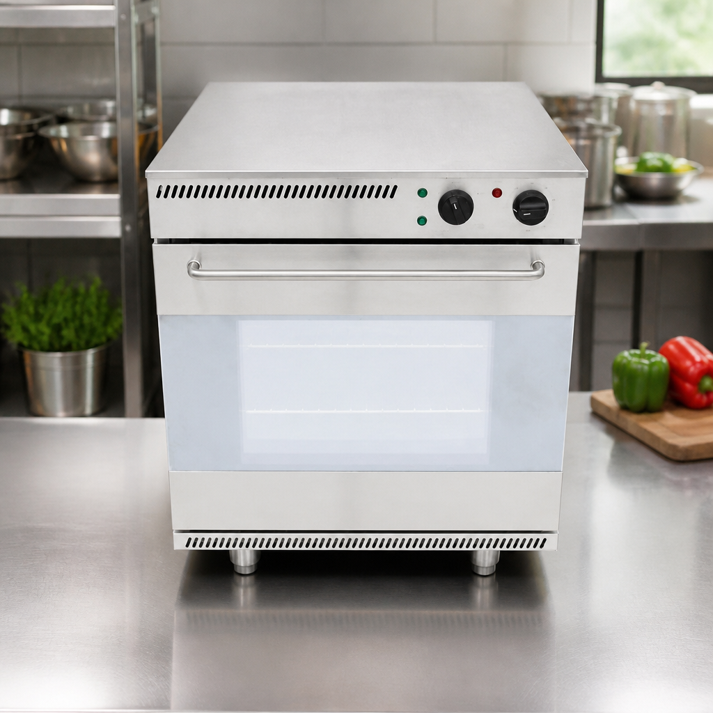 Commercial Electric Fan Oven 2.12Ft Capacity Stainless Steel