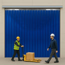 Interior PVC Strip Curtains Hook-On, Transparent Blue – Easy Fit, Modern Look