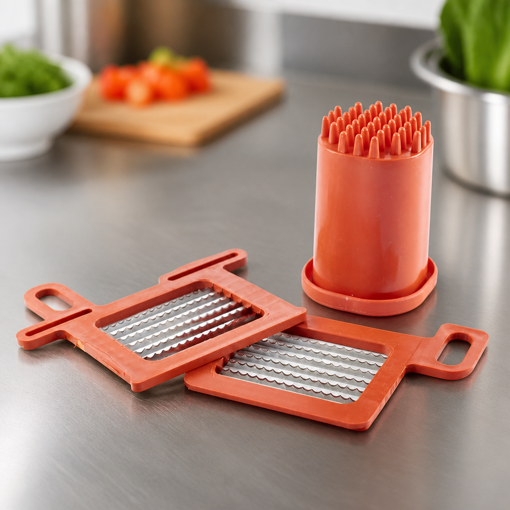 Complete Grid Kit and Pusher for Commercial Vegetable Dicer