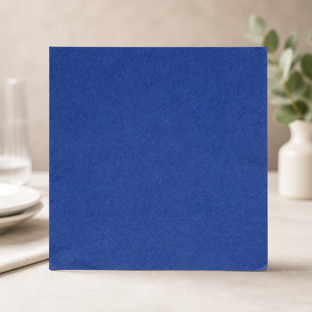 Commercial Recyclable Dinner Napkins 40x40cm Blue 2000 Pack