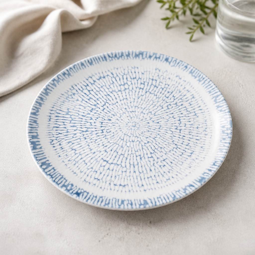Commercial Coupe Plates 217mm Indigo 12 Pack for Catering
