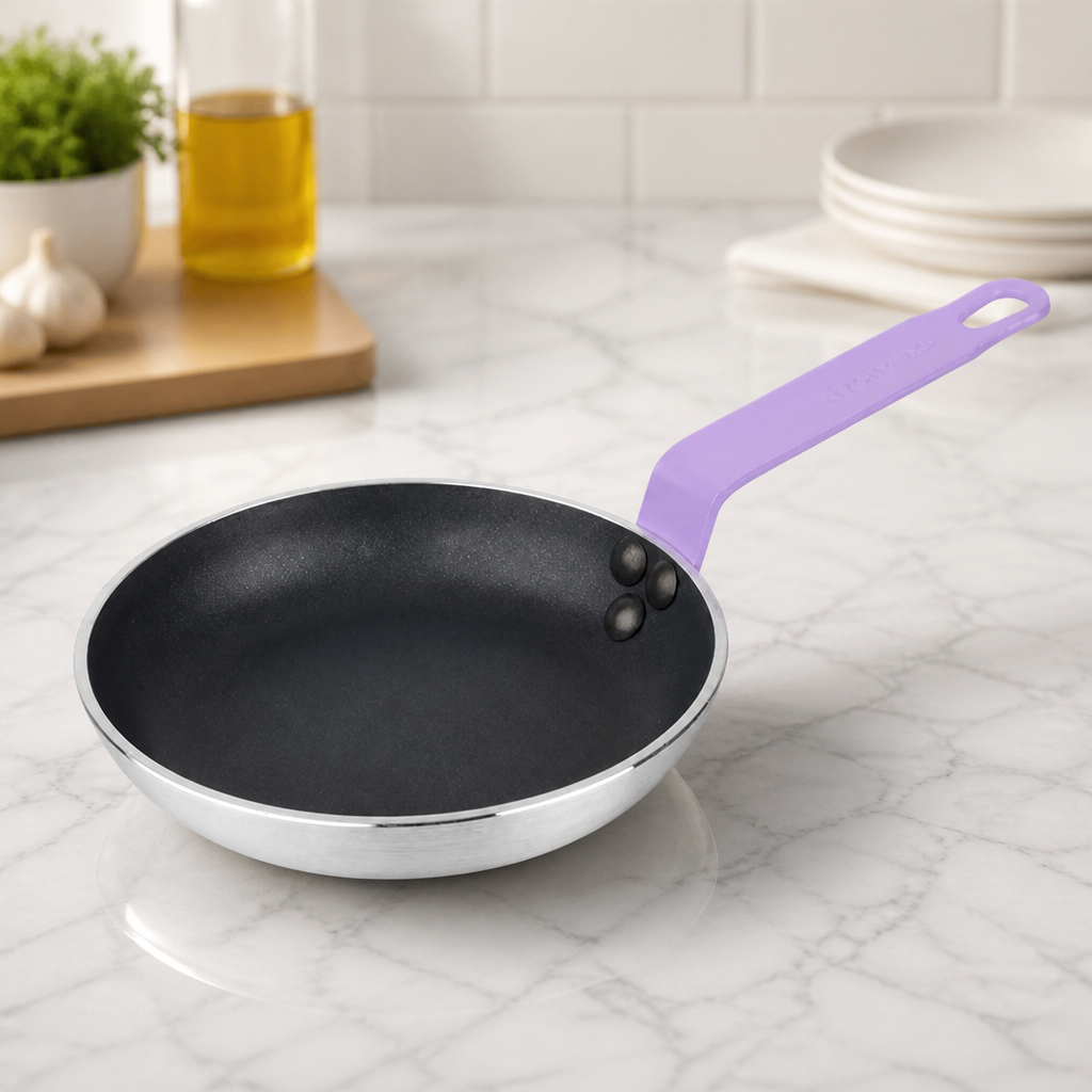 20cm Commercial Non-Stick Frying Pan Purple Aluminium