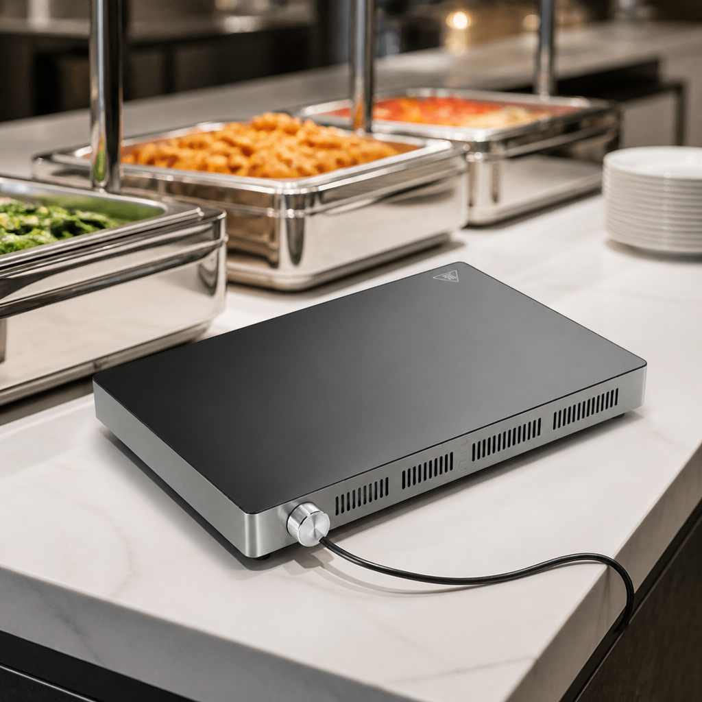 Commercial Induction Plate 455x310mm Hot Food Warmer