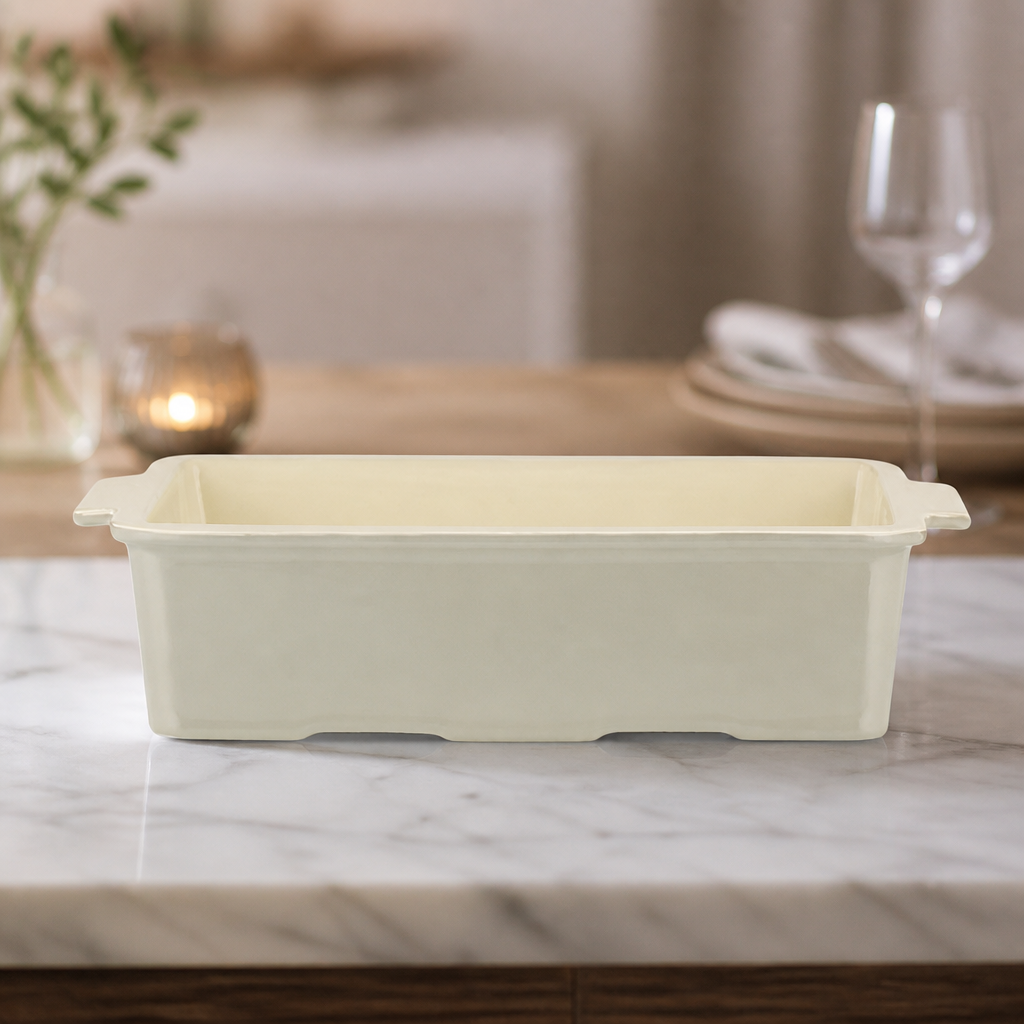 Commercial Roasting Dish 2.5L Stoneware Gratin Oven Safe