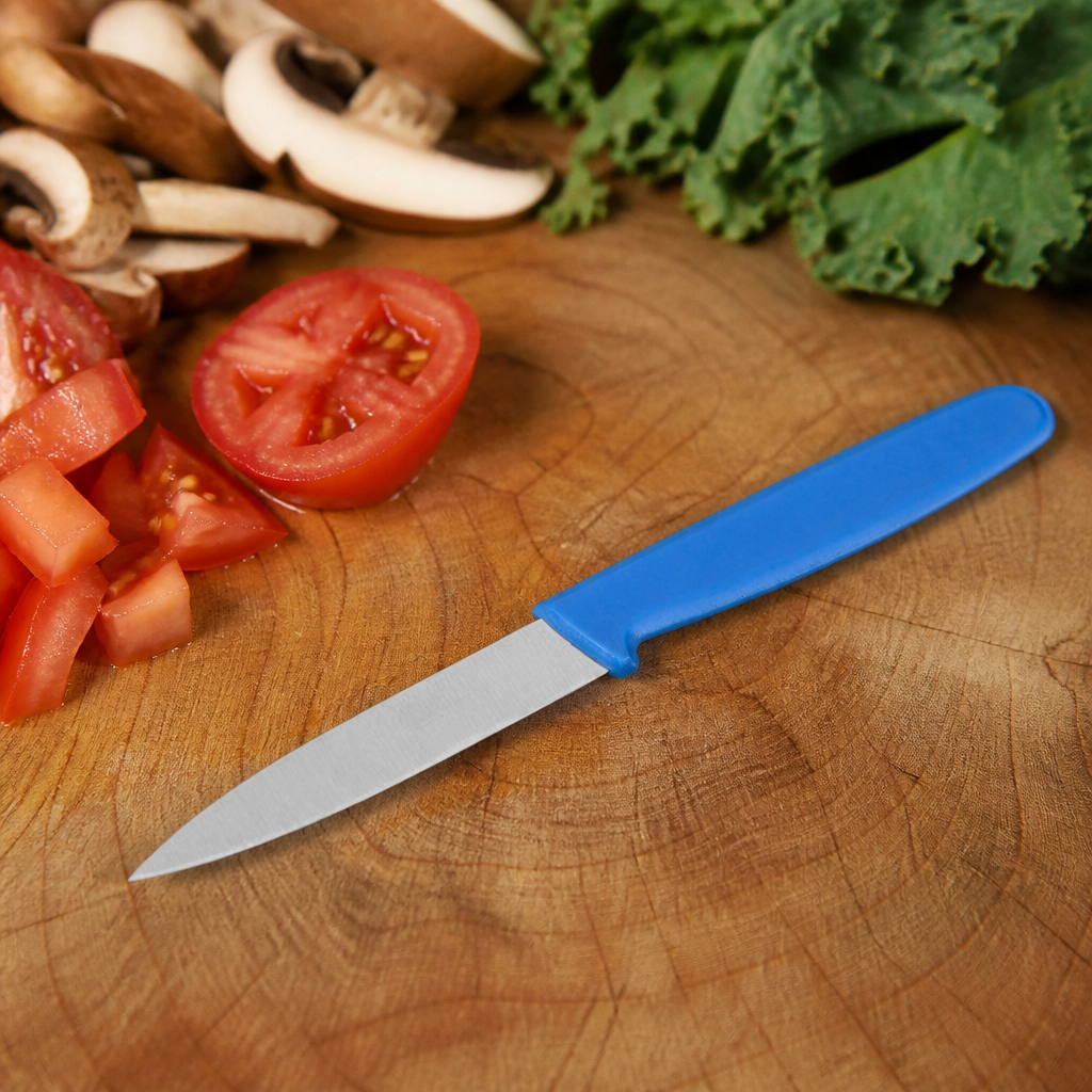 Commercial Paring Knife 8.5cm Blue Handle Colour-Coded System