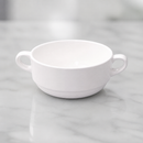 Commercial Fine China Handled Soup Bowls 284ml - 24 Pack
