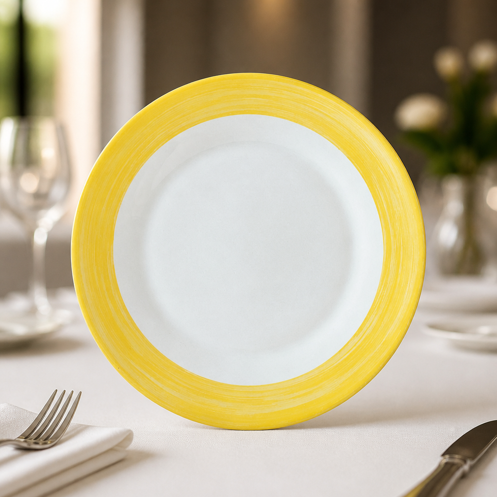 Commercial Brush Dinner Plates 252mm Pack of 12
