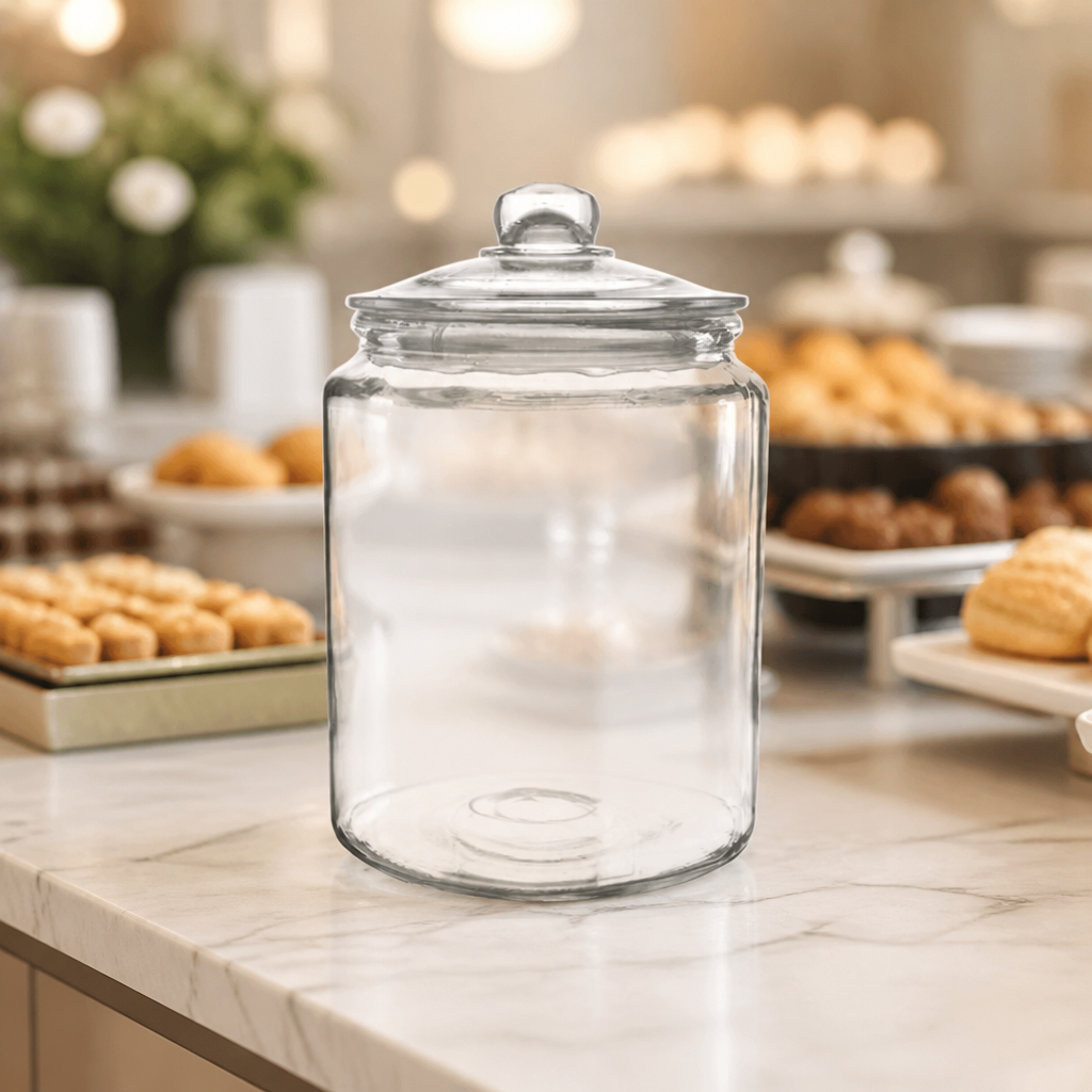 Commercial Biscotti Jar 6.2Ltr Glass Food Storage Container
