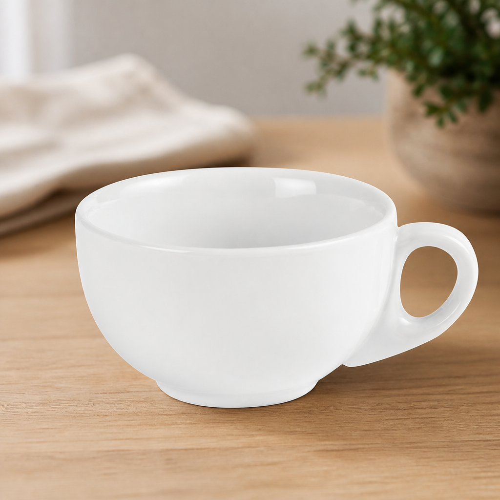 Commercial Cappuccino Cups 284ml Porcelain 12 Pack