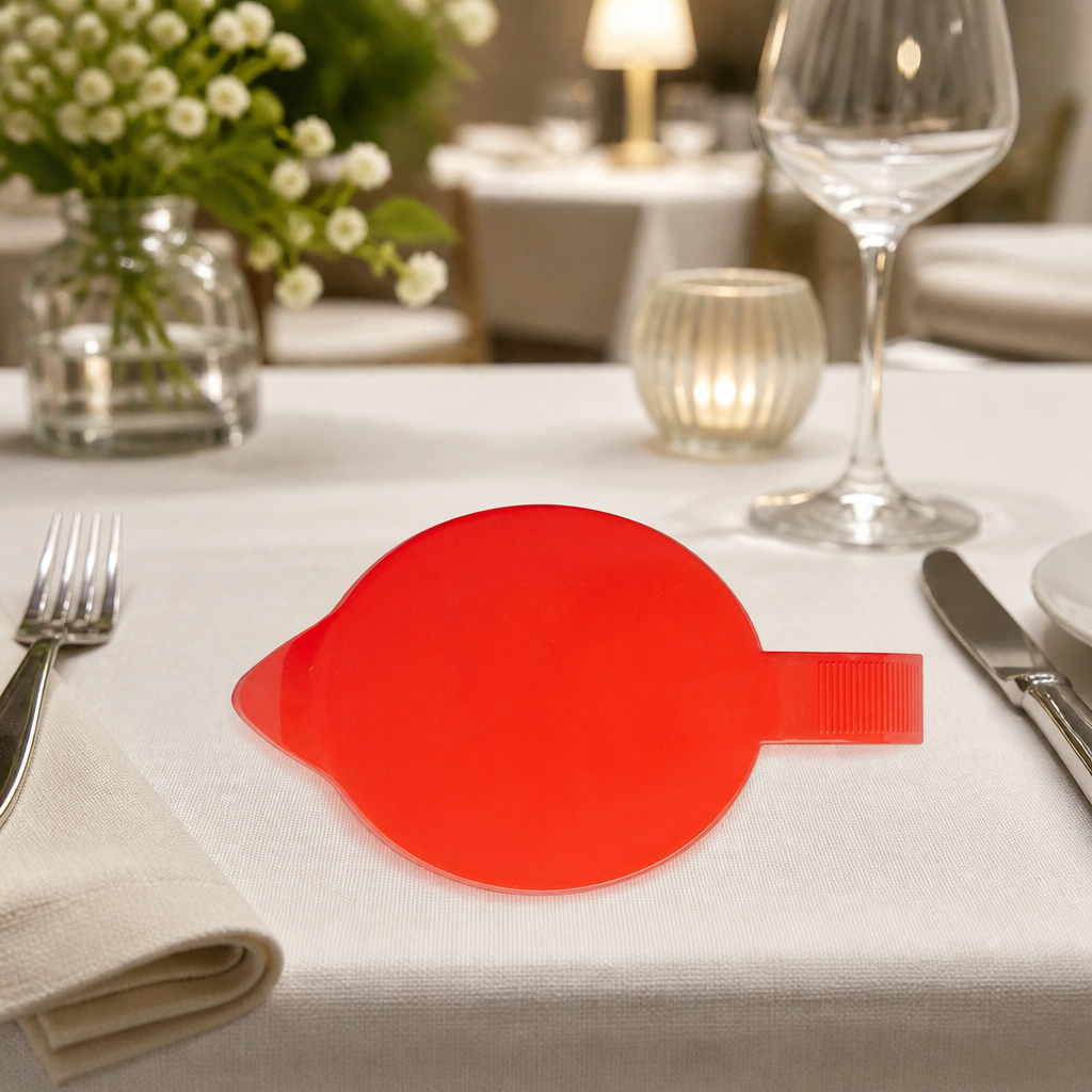 Commercial red shatterproof plastic jug lid