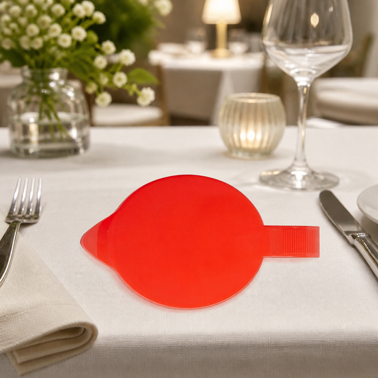 Commercial red shatterproof plastic jug lid
