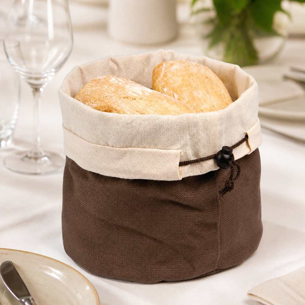 Brown and Beige Bread Basket