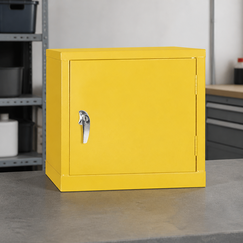 Commercial Hazardous Substance Cabinet Single Door 3Ltr Yellow
