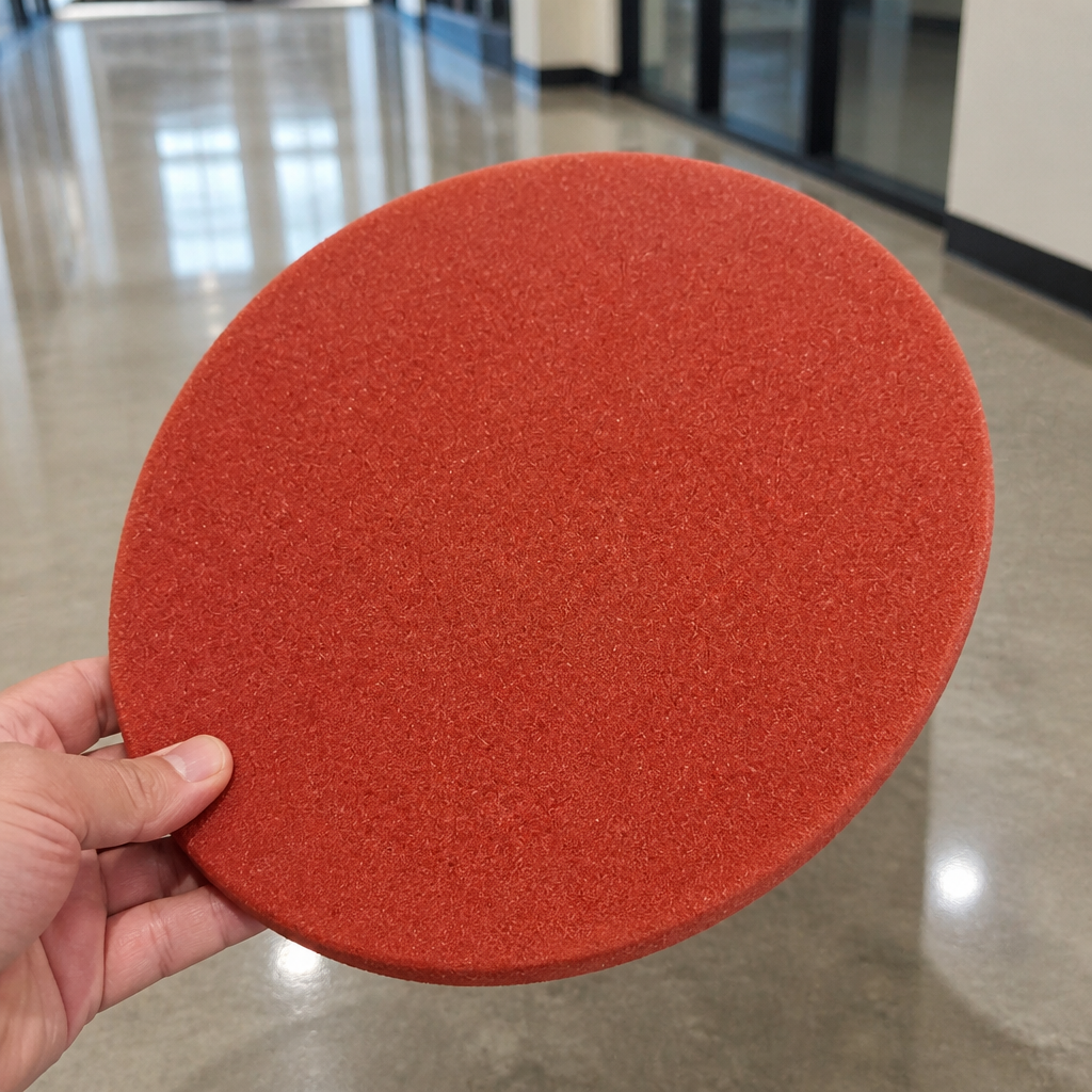 Commercial Floor Buffing Pads Red 432mm 5 Pack for Cleaning