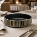 Commercial Stoneware Bowls 160mm Black & White 6 Pack