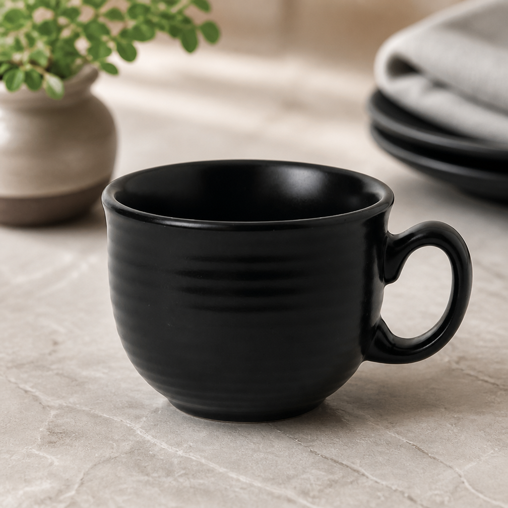 Commercial Café Au Lait Cups 285ml Vitrified Stoneware 6 Pack