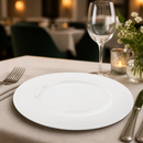 Commercial Wide Rim Flat Profile Plates 310mm - 6 Pack