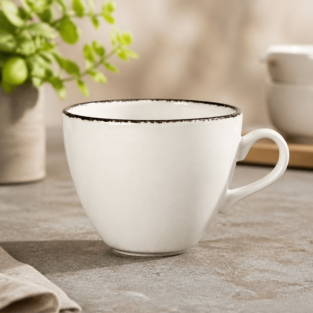12oz Charcoal Dapple Cups - 24 Pack Commercial Crockery