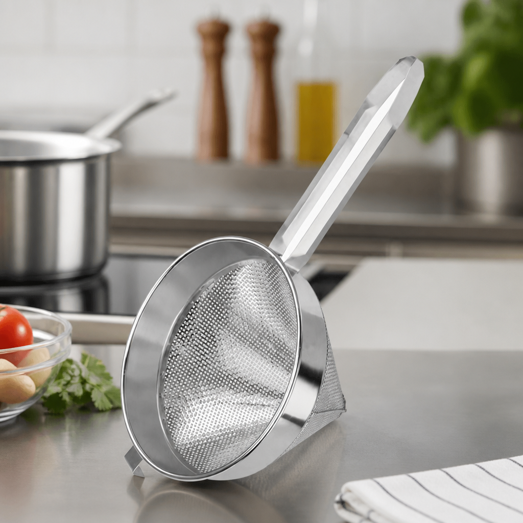10" Commercial Coarse Conical Strainer Stainless Steel Kitchen Tool