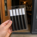 Liquid Chalk Pens 5mm Nib White 5 Pack for Chalkboard Art