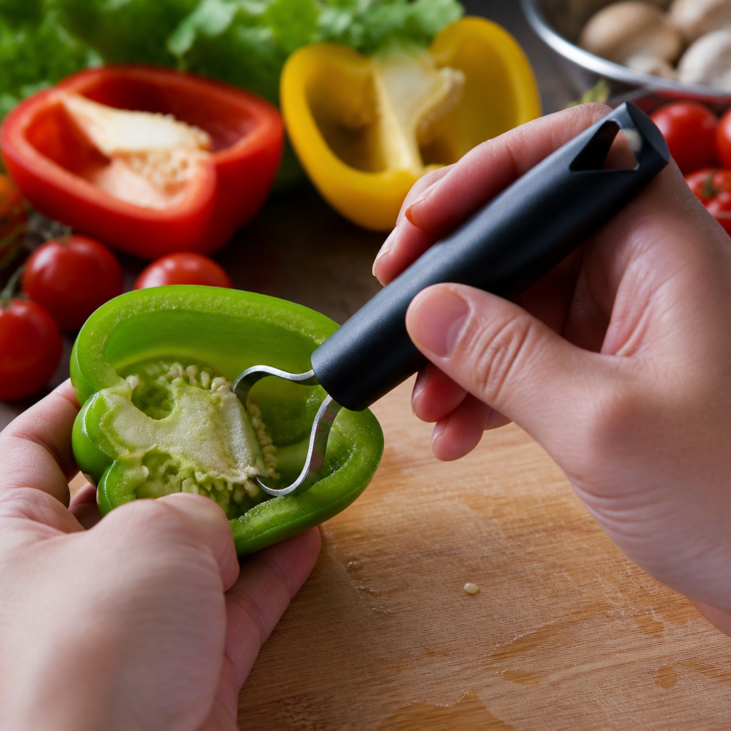 Commercial Fruit and Vegetable Corer with Stainless Steel Blade