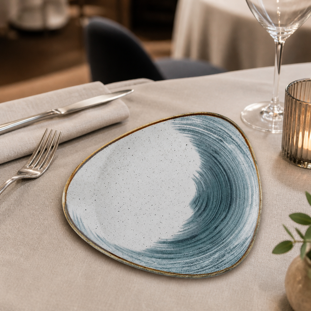Commercial Accents Plate 229mm Blueberry 12 Pack