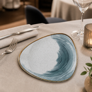 Commercial Stonecast Accents Lotus Plate 229mm Blueberry 12 Pack